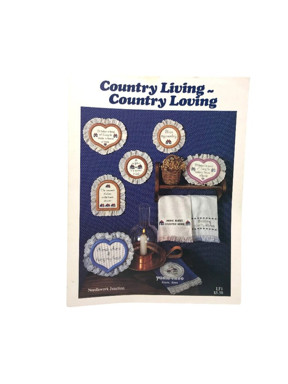 Vintage Cross Stitch Patterns, Country Living Country Loving LF1, Needlework